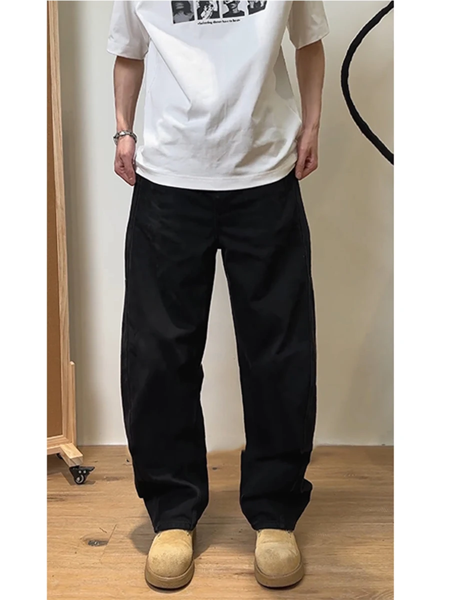 Loose Elastic Bla Wide Leg Men's Jeans Spring Autumn American High Street Vibe Straight Tube Pants Youth Faion
Loose Elastic Bla Wide Leg Men's Jeans Spring Autumn American High Street Vibe Straight Tube Pants Youth Faion