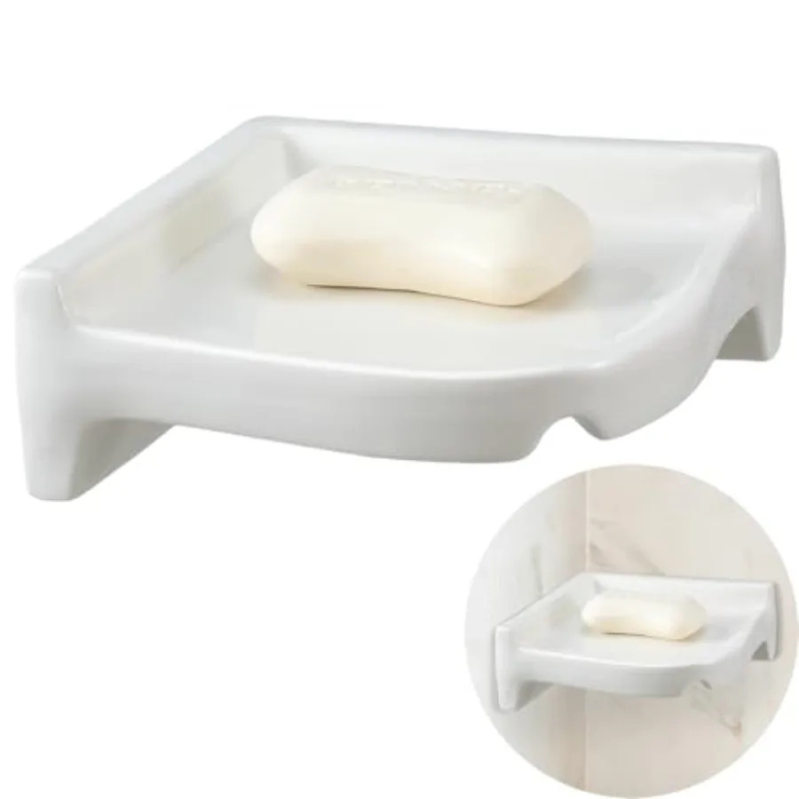 Pcs Ceramic Corner Soap Dish for Shower Wall Tile White Ceramic Soap Holder 7 x 7 x.5 Inch Wall Holder for Home Bathtub Bathroo
Pcs Ceramic Corner Soap Dish for Shower Wall Tile White Ceramic Soap Holder 7 x 7 x.5 Inch Wall Holder for Home Bathtub Bathroo