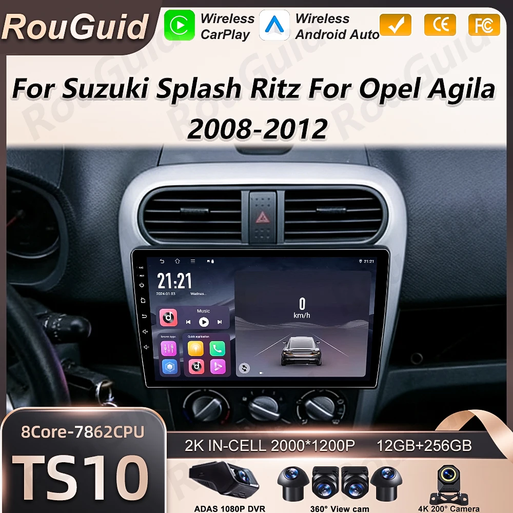 Автомагнитола Android 16 для Suzuki Splash Ritz, Opel Agila 2008-2012, с CarPlay, Auto, мультимедиа, Bluetooth, GPS, 2K экраном
Автомагнитола Android 16 для Suzuki Splash Ritz, Opel Agila 2008-2012, с CarPlay, Auto, мультимедиа, Bluetooth, GPS, 2K экраном