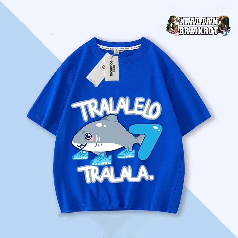Italian Brainrot Birthday T-shirt Children Clothing Tung Tung Tung Sahur Anime Short Sleeve Telala Shark Trendy Tee Clothes Top
Italian Brainrot Birthday T-shirt Children Clothing Tung Tung Tung Sahur Anime Short Sleeve Telala Shark Trendy Tee Clothes Top
