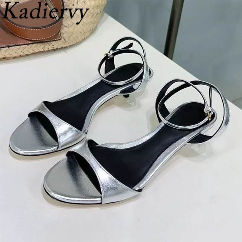 Sexy Kitten Heels Sandals Woman Genuine Leather Ankle Strap Summer Shoes Woman Low Heels Gladiator Sandals Women Sandalias Mujer
Sexy Kitten Heels Sandals Woman Genuine Leather Ankle Strap Summer Shoes Woman Low Heels Gladiator Sandals Women Sandalias Mujer