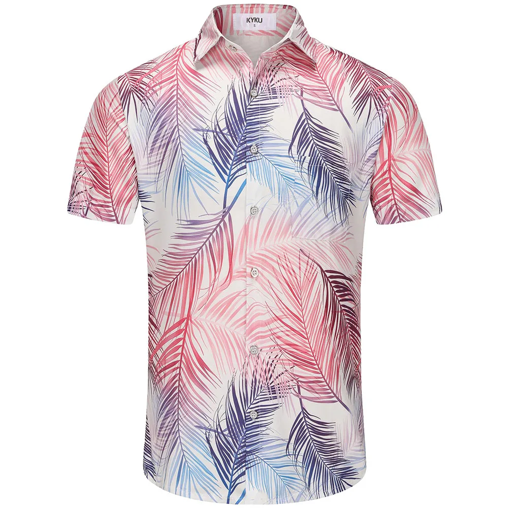KYKU Гавайская рубашка для мужчин - забавные тропические пляжные рубашки для отдыха, летняя одежда на пуговицах с короткими рукавами и карманами
KYKU Гавайская рубашка для мужчин - забавные тропические пляжные рубашки для отдыха, летняя одежда на пуговицах с короткими рукавами и карманами