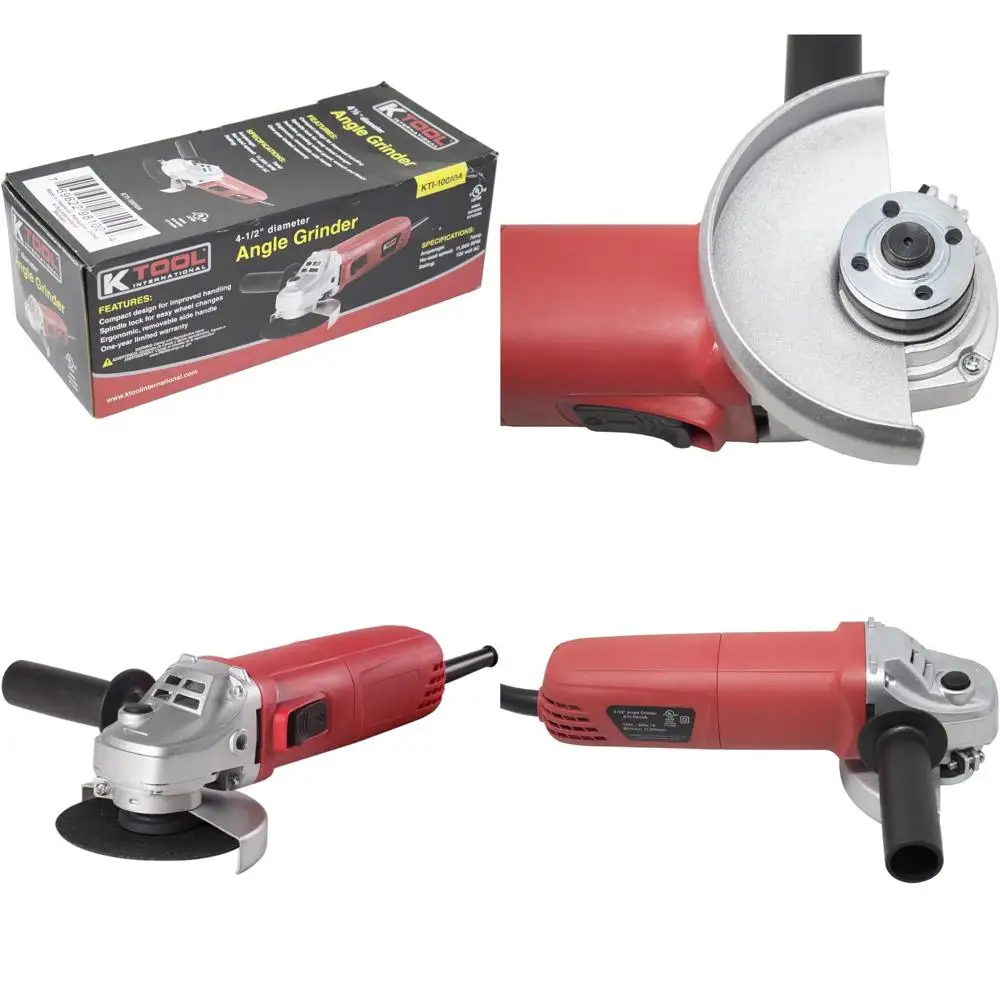 Угловая шлифовальная машина 120В 860Вт 7А, 11 000 об/мин, идеально подходит для мастерских и домашнего ремонта
Угловая шлифовальная машина 120В 860Вт 7А, 11 000 об/мин, идеально подходит для мастерских и домашнего ремонта