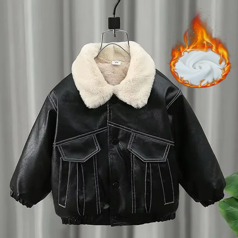 Толстые кожаные куртки для мальчиков, новые детские плюшевые бархатные пальто, детская зимняя теплая стеганая верхняя одежда для девочек, отложная одежда для подростков
Толстые кожаные куртки для мальчиков, новые детские плюшевые бархатные пальто, детская зимняя теплая стеганая верхняя одежда для девочек, отложная одежда для подростков