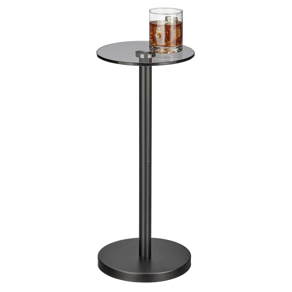 Glass Top Side/End Drink Table - Small Modern Round Accent Metal Nightstand Furniture For Living Room, Dorm, Home Office, And
Glass Top Side/End Drink Table - Small Modern Round Accent Metal Nightstand Furniture For Living Room, Dorm, Home Office, And