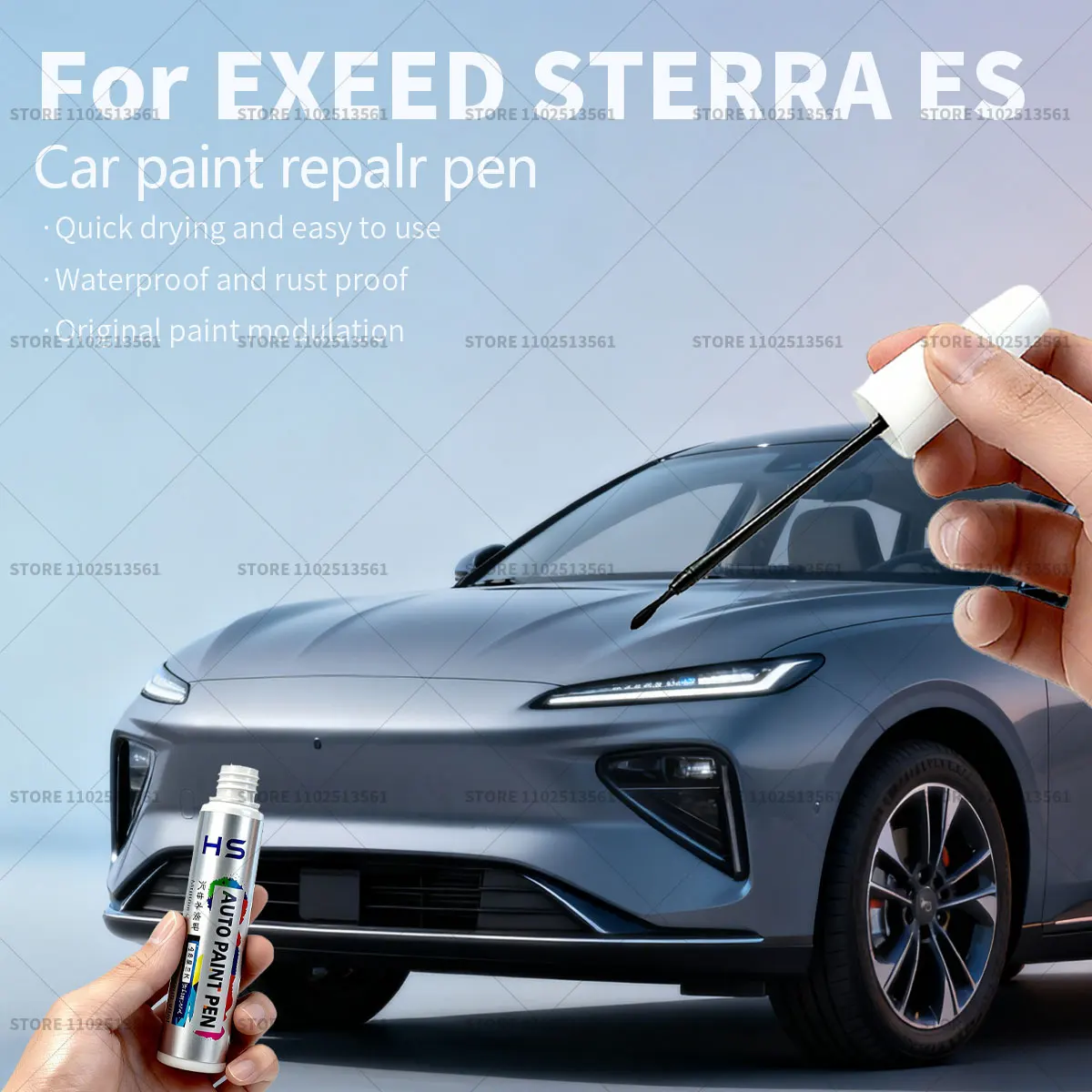 Ручка для ремонта автомобильной краски для EXEED STERRA ES Touch Up, средство для удаления царапин, сделай сам, автоаксессуары, красный, 126 голубой, зеленый, 121, синий, 135, серый
Ручка для ремонта автомобильной краски для EXEED STERRA ES Touch Up, средство для удаления царапин, сделай сам, автоаксессуары, красный, 126 голубой, зеленый, 121, синий, 135, серый