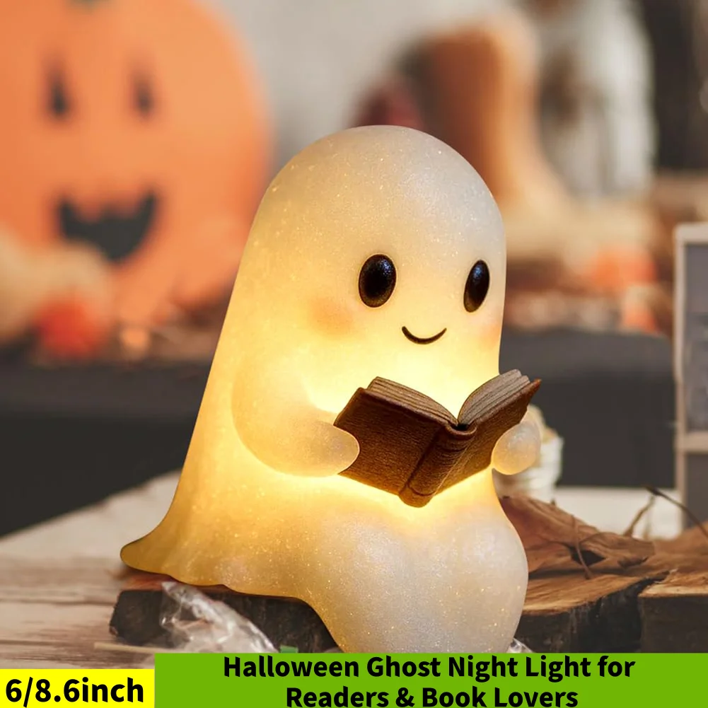1/2 шт., милая лампа для чтения с призраком, светодиодный ночник на Хэллоуин, декор на Хэллоуин для спальни, кабинета, читателей, мягкая настольная лампа
1/2 шт., милая лампа для чтения с призраком, светодиодный ночник на Хэллоуин, декор на Хэллоуин для спальни, кабинета, читателей, мягкая настольная лампа