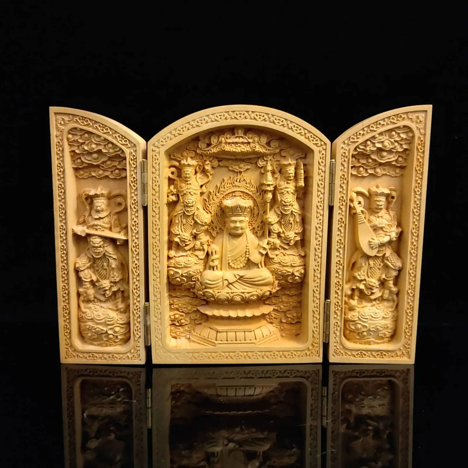 Chinese Antique Hand Carved Three Doors Buddha Wood Box Statue M017
Chinese Antique Hand Carved Three Doors Buddha Wood Box Statue M017