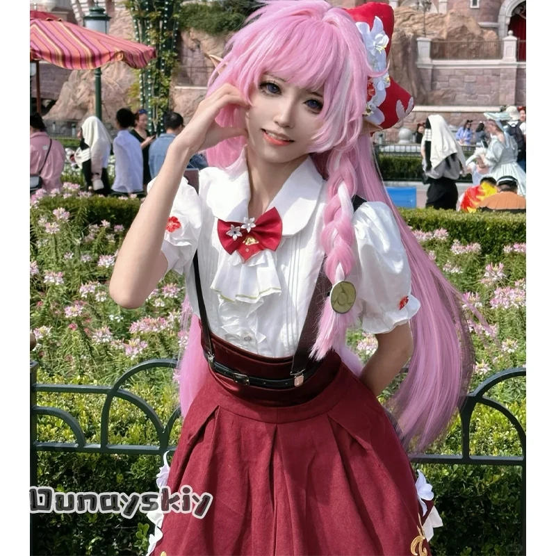 Cosmic^Anime Game Honkai Impact 3 Crossover Cosplay Elysia New Outfit Pink Kawaii Maid Uniform Jirai Kei Mini Dress Halloween
Cosmic^Anime Game Honkai Impact 3 Crossover Cosplay Elysia New Outfit Pink Kawaii Maid Uniform Jirai Kei Mini Dress Halloween