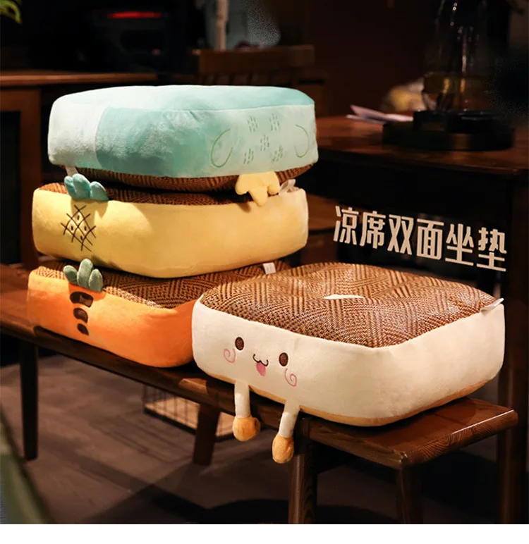 Cartoon Office Cooler Cushion Rattan Seat Summer Tatami Comfortable Floor Cushion Pillows Cover Home Hotel Bedroom Pillows
Cartoon Office Cooler Cushion Rattan Seat Summer Tatami Comfortable Floor Cushion Pillows Cover Home Hotel Bedroom Pillows