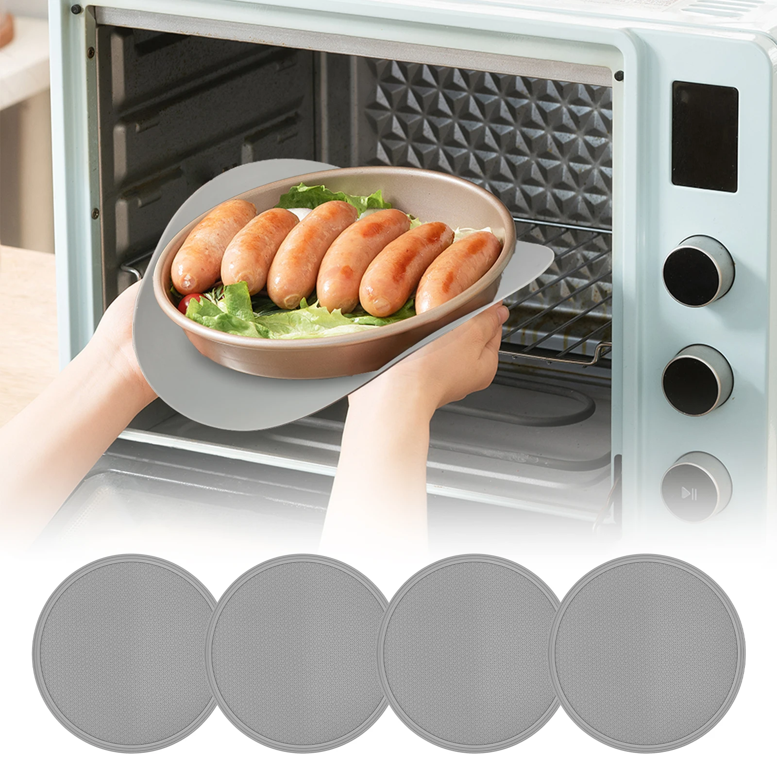 4 шт. силиконовые коврики для микроволновой печи термостойкие силиконовые подушечки круглые силиконовые коврики для подставки многофункциональные коврики для горячей посуды для стола 
4 шт. силиконовые коврики для микроволновой печи термостойкие силиконовые подушечки круглые силиконовые коврики для подставки многофункциональные коврики для горячей посуды для стола