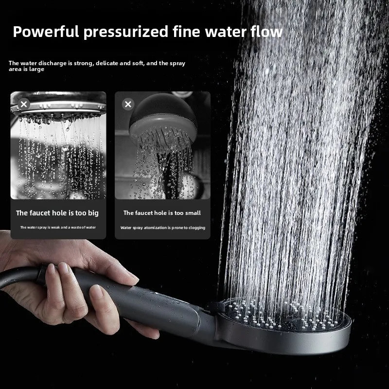 Shower head Household pressurized five-speed large panel bath shower head Water heater Bathing Handheld shower bath head
Shower head Household pressurized five-speed large panel bath shower head Water heater Bathing Handheld shower bath head