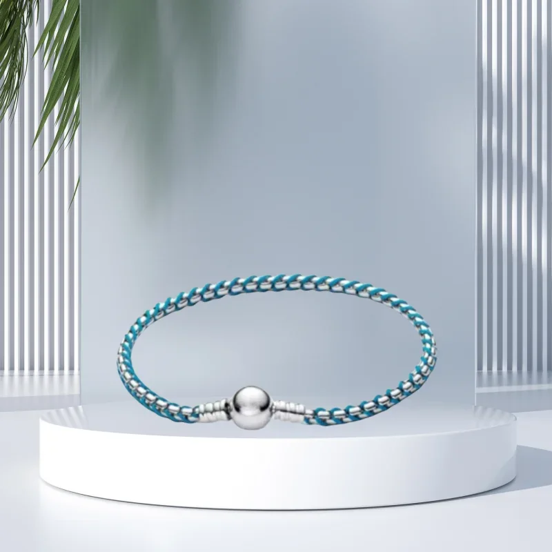 2025 new pando jewelry blue hemp rope wrapped 925 silver bracelet sports and leisure accessories girls birthday surprise gift
2025 new pando jewelry blue hemp rope wrapped 925 silver bracelet sports and leisure accessories girls birthday surprise gift