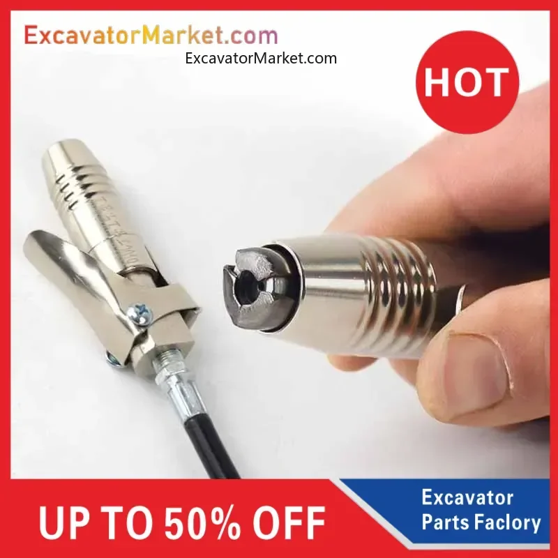 For excavator For grease gun head Flat gun head Locking high-pressure grease nozzle Truck excavator grease gun head
For excavator For grease gun head Flat gun head Locking high-pressure grease nozzle Truck excavator grease gun head