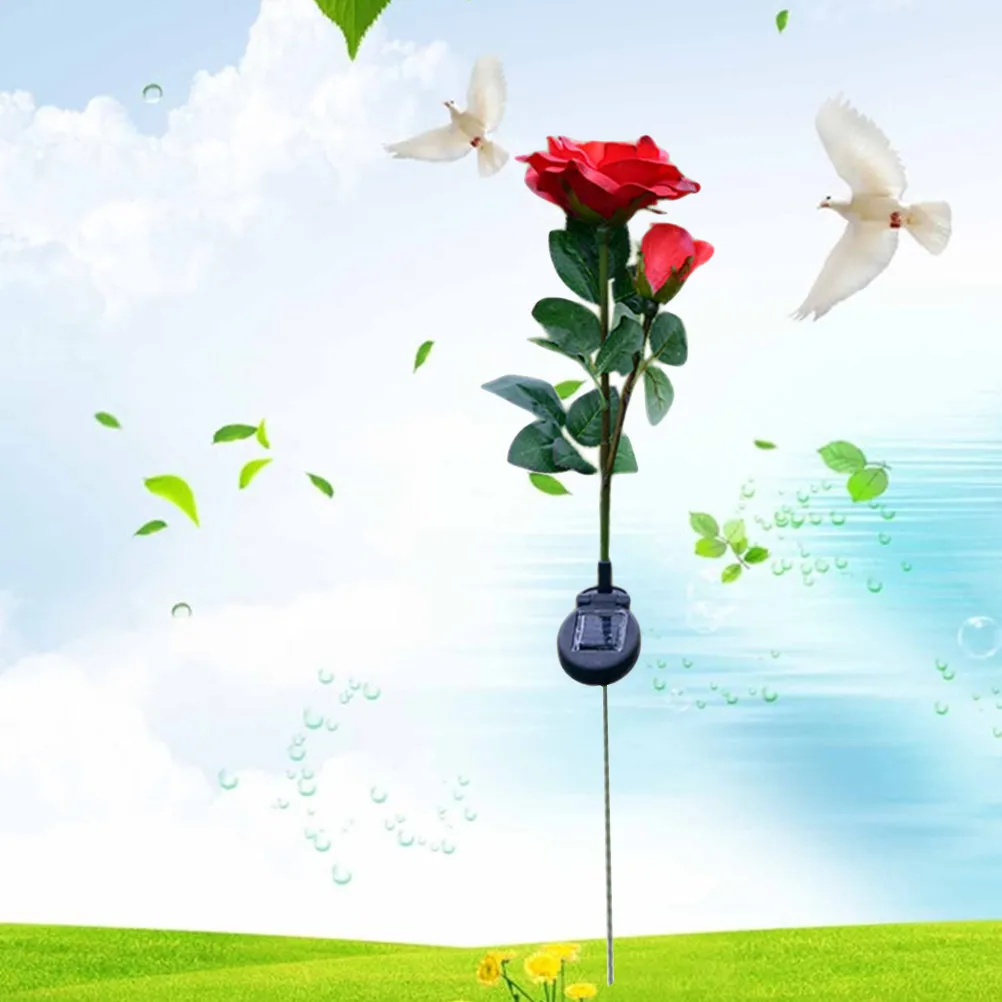 2 Heads LED Solar Rose Flower Shape Simulation Outdoor Lawn Walkway Lights Red Solar Garden Lights Landscape Lamp Decorative
2 Heads LED Solar Rose Flower Shape Simulation Outdoor Lawn Walkway Lights Red Solar Garden Lights Landscape Lamp Decorative