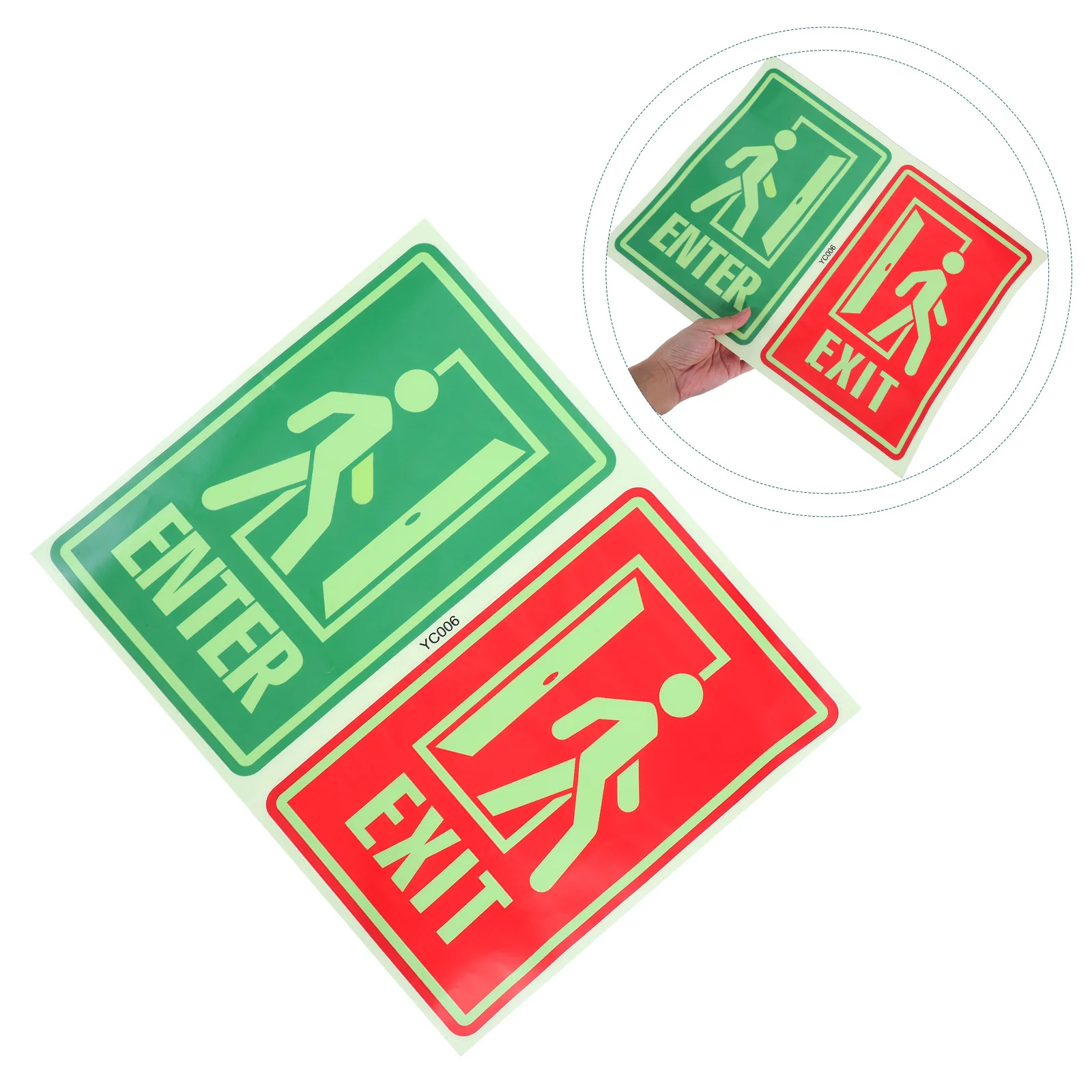 1Set Luminous Exit Sign Night Glow Adhesive Safety Evacuation Indicator Indoor Emergency Guide Sticker Exit Sign
1Set Luminous Exit Sign Night Glow Adhesive Safety Evacuation Indicator Indoor Emergency Guide Sticker Exit Sign