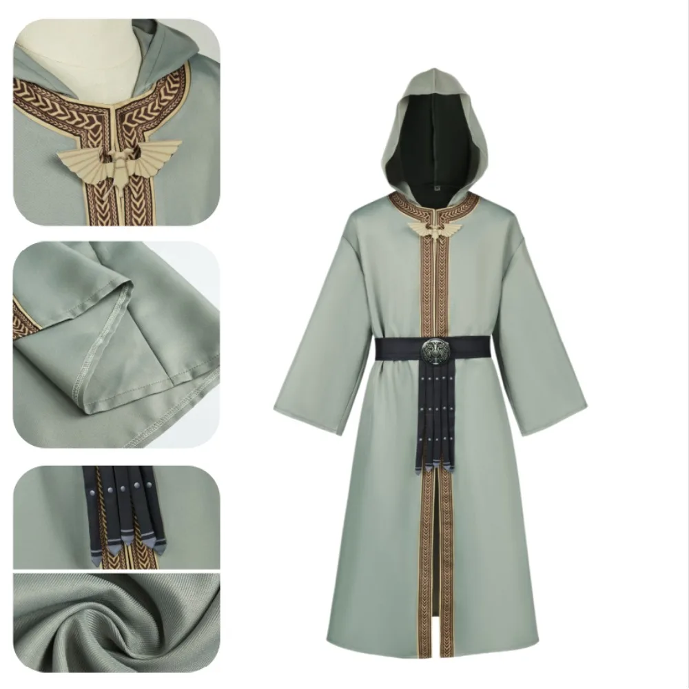 Medieval Fantasy Wizard Hooded Long Robe Vintage Eagle Norse Noble Style Adult Unisex Halloween Cosplay Ren Faire Stage Outfit
Medieval Fantasy Wizard Hooded Long Robe Vintage Eagle Norse Noble Style Adult Unisex Halloween Cosplay Ren Faire Stage Outfit