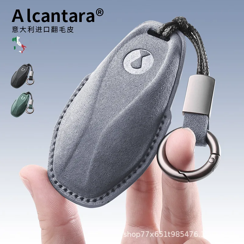 For DENZA 2024 Z9GT MAX Pro Alcantara Suede Key Case Cover Remote Protective Shell Bag Car Interior Modified Accessories
For DENZA 2024 Z9GT MAX Pro Alcantara Suede Key Case Cover Remote Protective Shell Bag Car Interior Modified Accessories