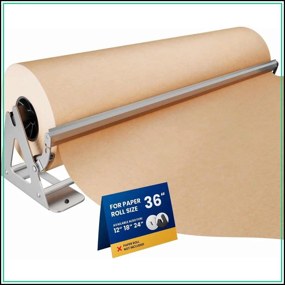 DIY Crew 36 Inch Paper Roll Dispenser and Cutter - Heavy-Duty Wall Mountable, Non Slip Tabletop - for Kraft, Freezer, Butcher Paper - Up to 1000ft Rolls
DIY Crew 36 Inch Paper Roll Dispenser and Cutter - Heavy-Duty Wall Mountable, Non Slip Tabletop - for Kraft, Freezer, Butcher Paper - Up to 1000ft Rolls