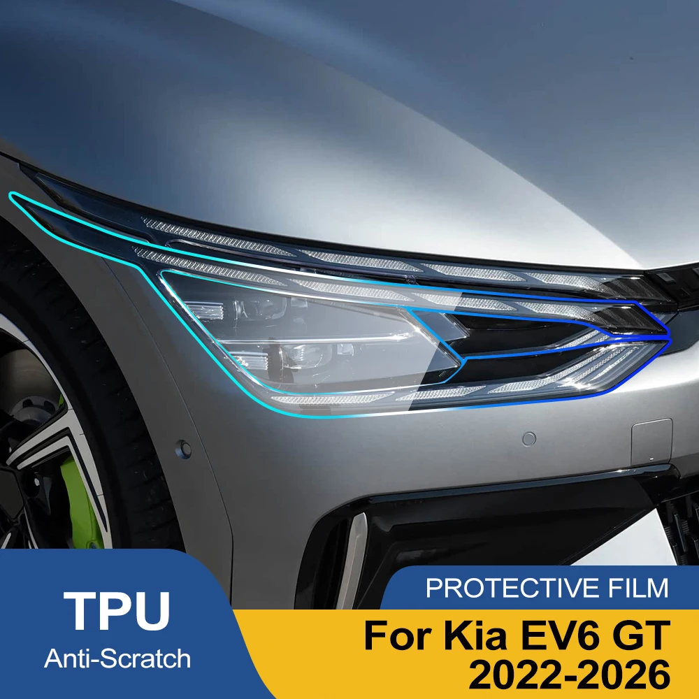For Kia EV6 GT 2022-2026 TPU Car Headlight Film Pre-Cut Smoke Black High-Gloss PPF Anti-Scratch Protective Vinyl Wrap Cover Kit
For Kia EV6 GT 2022-2026 TPU Car Headlight Film Pre-Cut Smoke Black High-Gloss PPF Anti-Scratch Protective Vinyl Wrap Cover Kit