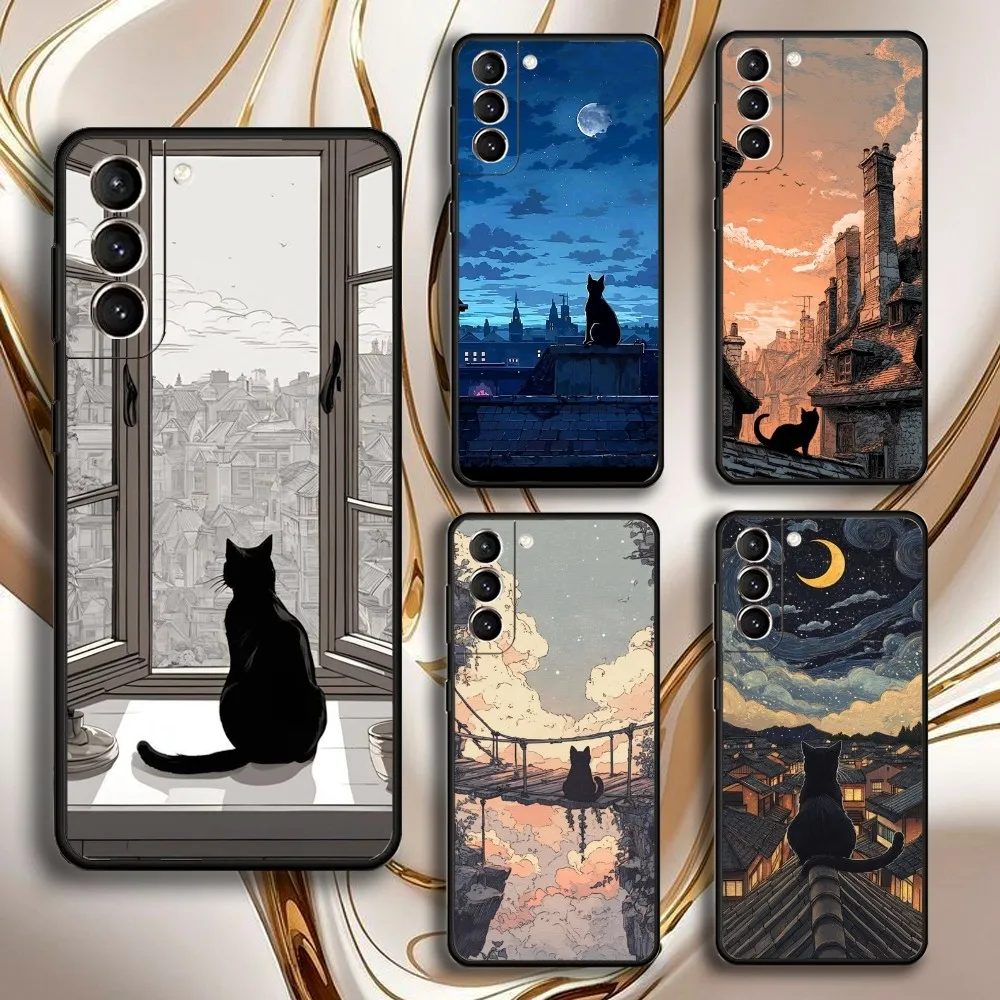 Black Cat Back Illustration Phone Case For Samsung GalaxyA13,21s,22,31,32,52,53,71,72,73,Soft Black Shell
Black Cat Back Illustration Phone Case For Samsung GalaxyA13,21s,22,31,32,52,53,71,72,73,Soft Black Shell