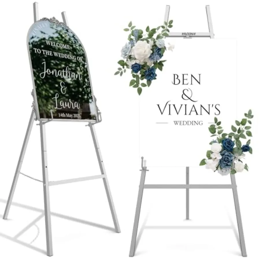 Easel Stand for Sign, Heavy Duty Metal Display Easel with Adjustable Chain, 4-Tier Height Art Easel for Painting, Wedding Sign,
Easel Stand for Sign, Heavy Duty Metal Display Easel with Adjustable Chain, 4-Tier Height Art Easel for Painting, Wedding Sign,