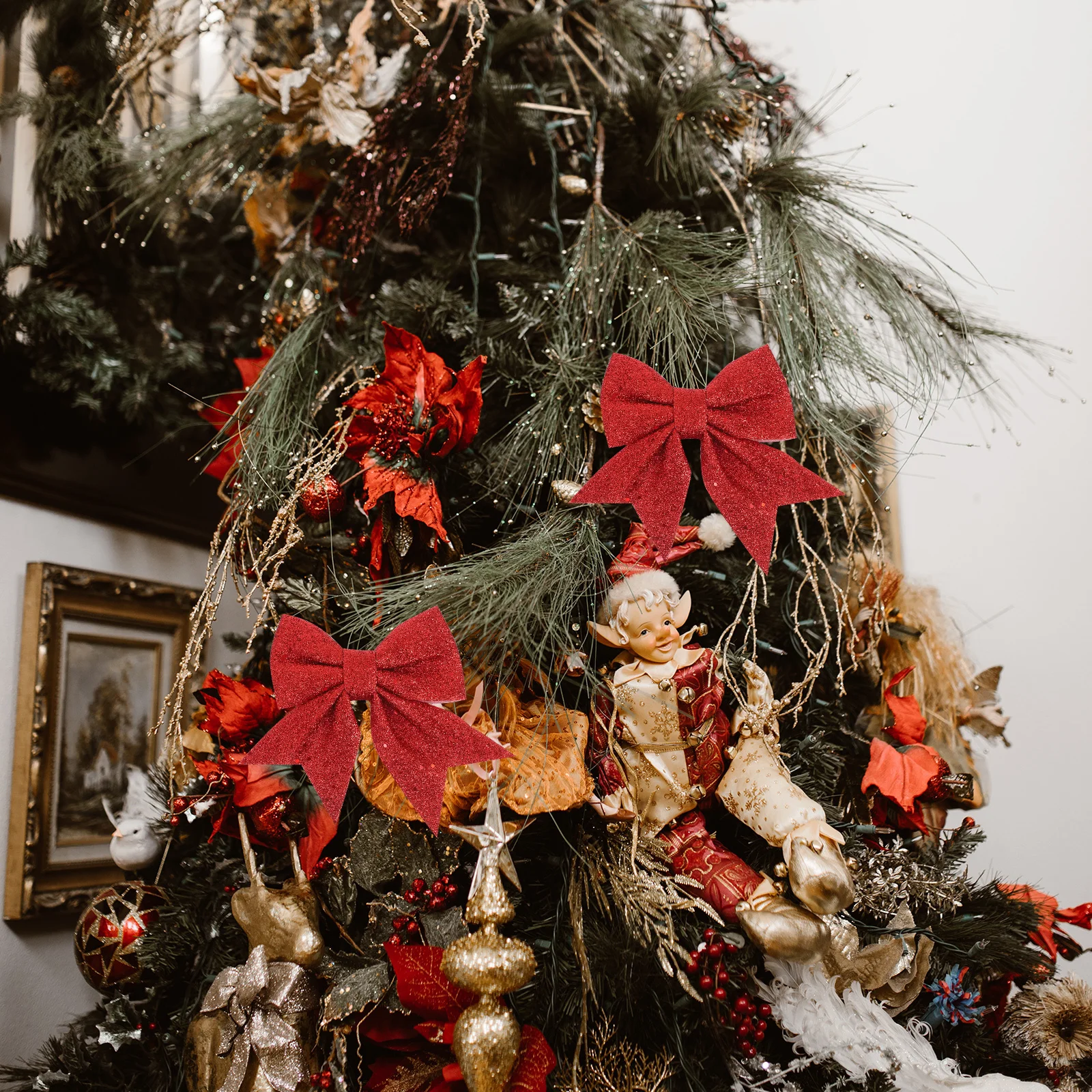 2Pcs Christmas Bow Decor 14Cm Sequin Butterfly Xmas Tree Ornament Hanging Decor for Holiday Party Indoor Festive
2Pcs Christmas Bow Decor 14Cm Sequin Butterfly Xmas Tree Ornament Hanging Decor for Holiday Party Indoor Festive