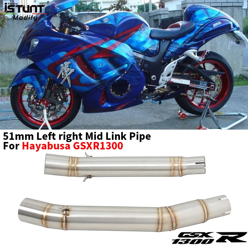 Slip On For Suzuki Hayabusa GSX1300R GSXR1300 Motorcycle Exhaust 51MM Muffler Middle Link Pipe Tube Hayabusa 1300CC 2008-2017
Slip On For Suzuki Hayabusa GSX1300R GSXR1300 Motorcycle Exhaust 51MM Muffler Middle Link Pipe Tube Hayabusa 1300CC 2008-2017