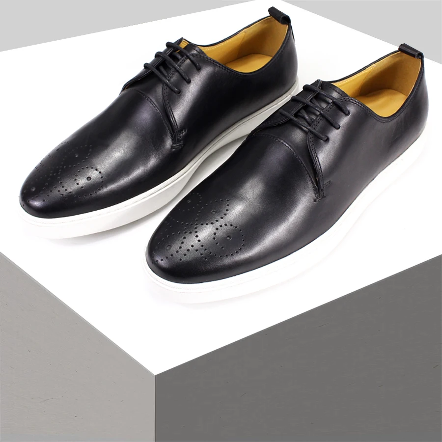 Men's Genuine Leather Shoes Block Classic Handmade Casual Shoes Fashionable and Comfortable Flat Shoes Men Dating Party Shoes
Men's Genuine Leather Shoes Block Classic Handmade Casual Shoes Fashionable and Comfortable Flat Shoes Men Dating Party Shoes