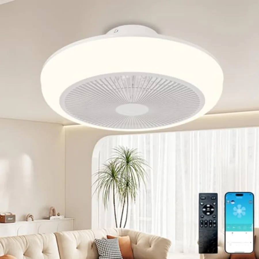 20 Inch Caged Ceiling Fan with Light Low Profile Ceiling Fan 6 Speeds and 4 Light Modes 3000-6000K Dimmable, Flush Mount Fandel
20 Inch Caged Ceiling Fan with Light Low Profile Ceiling Fan 6 Speeds and 4 Light Modes 3000-6000K Dimmable, Flush Mount Fandel