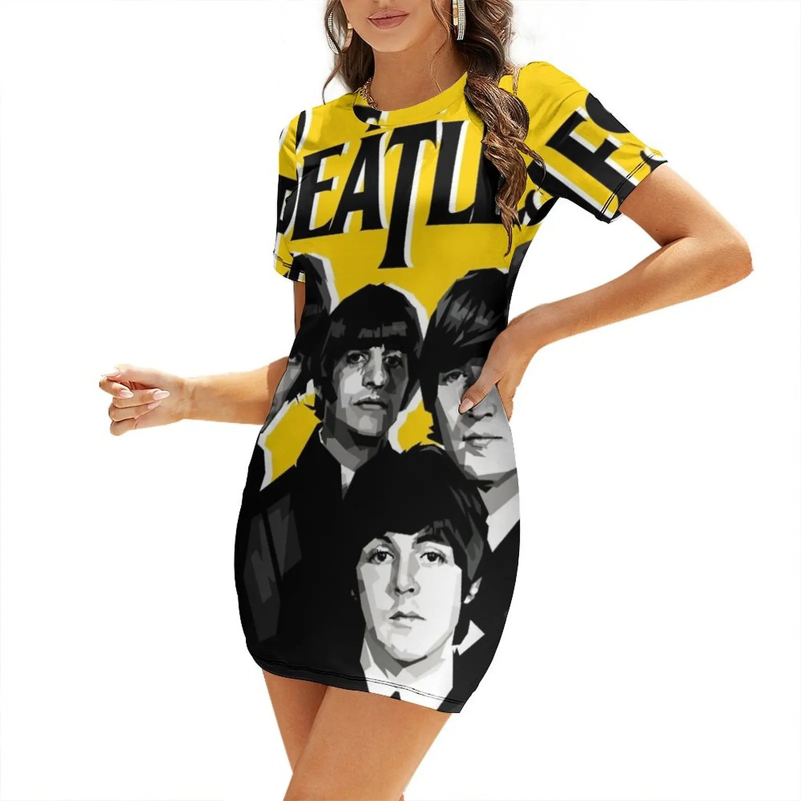 Ilustration Band Legend Musical Poster Short Sleeved Dress women clothes prom dress
Ilustration Band Legend Musical Poster Short Sleeved Dress women clothes prom dress