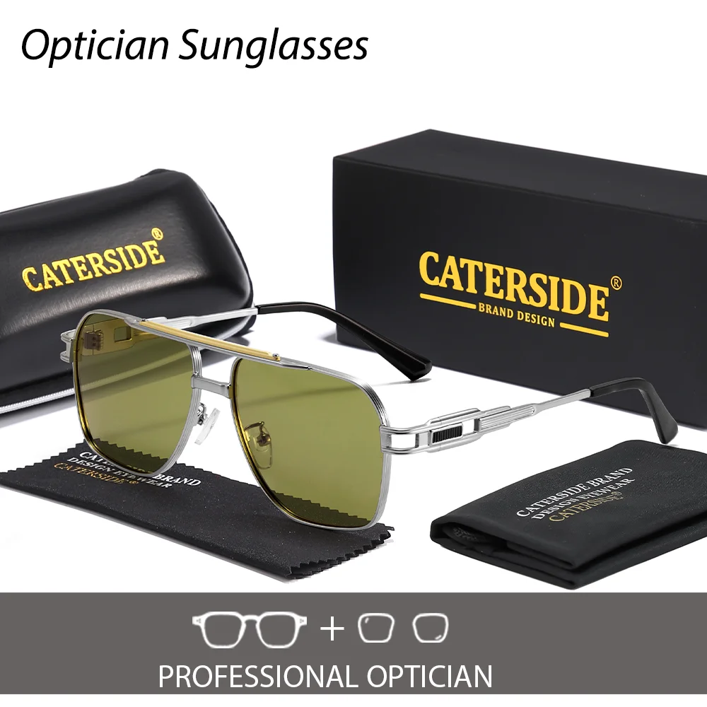 CATERSIDE унисекс плоские оптические солнцезащитные очки с двойной перемычкой поляризационные очки по рецепту индивидуальные квадратные линзы Suneyeglass UV400
CATERSIDE унисекс плоские оптические солнцезащитные очки с двойной перемычкой поляризационные очки по рецепту индивидуальные квадратные линзы Suneyeglass UV400