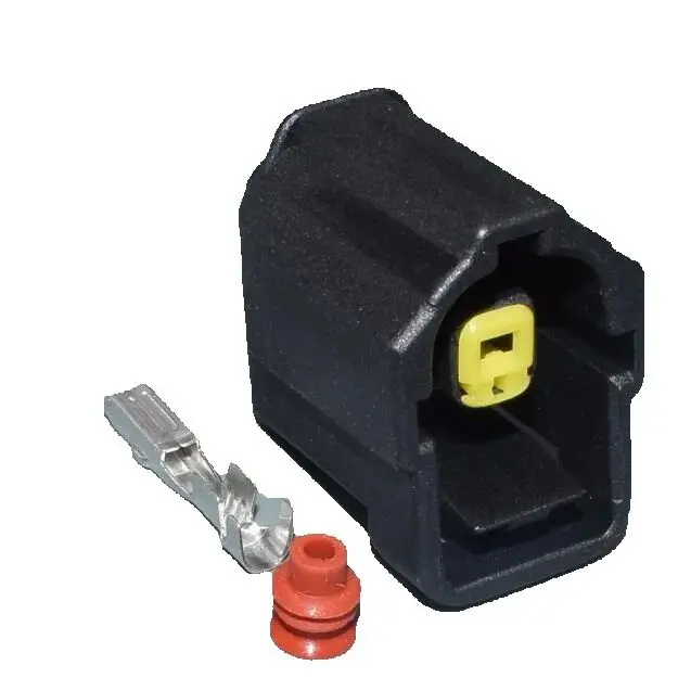 Worldgolden 1pin auto cable connector plug with pins and seals female waterproof wiring plug 184042-1
Worldgolden 1pin auto cable connector plug with pins and seals female waterproof wiring plug 184042-1