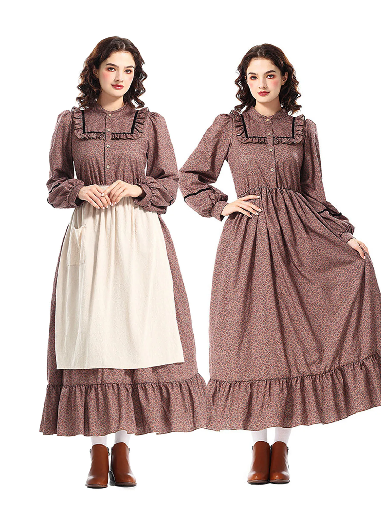 Adult Halloween Maid Long Skirt Country Style Floral Party Performance Costume Polyester Material Suitable for Ages 20-50
Adult Halloween Maid Long Skirt Country Style Floral Party Performance Costume Polyester Material Suitable for Ages 20-50
