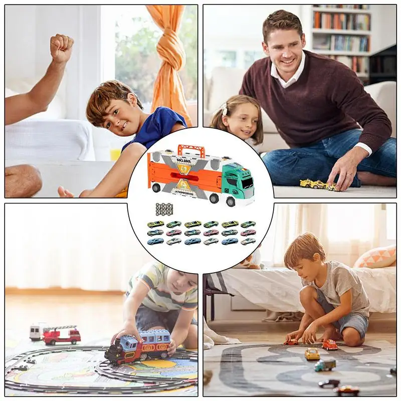 Transport Truck Toy Carrier Truck Toys Set For Kids Race Track And 18 Toy Cars Racing Car With Lights & Sounds Truck Toy For Boy
Transport Truck Toy Carrier Truck Toys Set For Kids Race Track And 18 Toy Cars Racing Car With Lights & Sounds Truck Toy For Boy