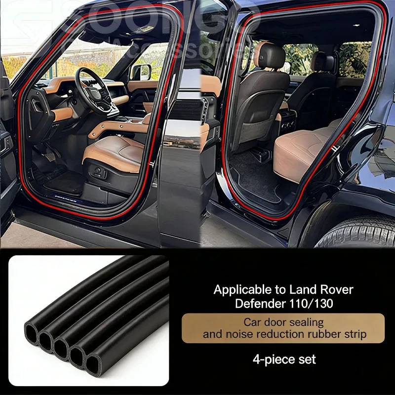 Car Door Noise Reduction Seal Strip A-Pillar Soundproof Weather Strip Accessories For Land Rover Defender 90 110 130 2020–2026
Car Door Noise Reduction Seal Strip A-Pillar Soundproof Weather Strip Accessories For Land Rover Defender 90 110 130 2020–2026