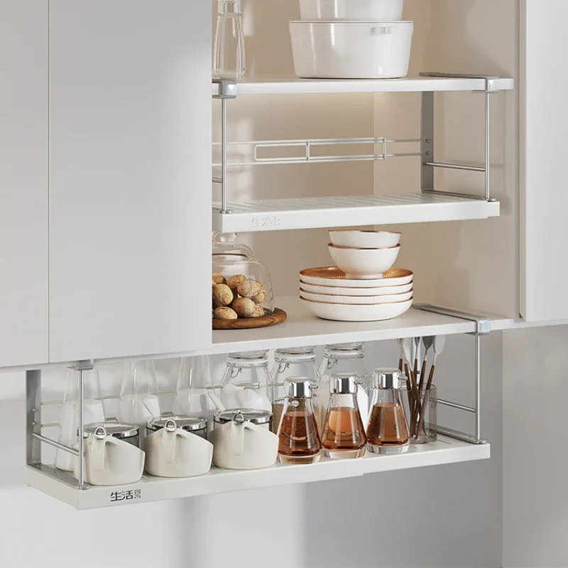 Stainless Steel Cabinet Shelf Expandable Kitchen Spice Rack Multifunctional Hanging Basket Creative Space-Saving Storage Basket
Stainless Steel Cabinet Shelf Expandable Kitchen Spice Rack Multifunctional Hanging Basket Creative Space-Saving Storage Basket