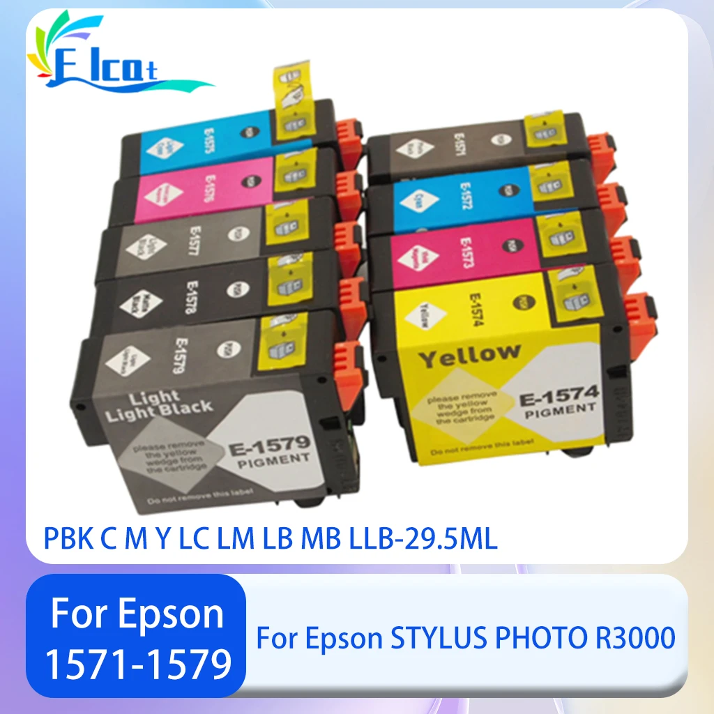 Для Epson T1571 T1572 T1573 T1574 T1575 T1576 T1577 T1578 T1579 картридж, совместимый с струйным принтером Epson Photo R3000
Для Epson T1571 T1572 T1573 T1574 T1575 T1576 T1577 T1578 T1579 картридж, совместимый с струйным принтером Epson Photo R3000