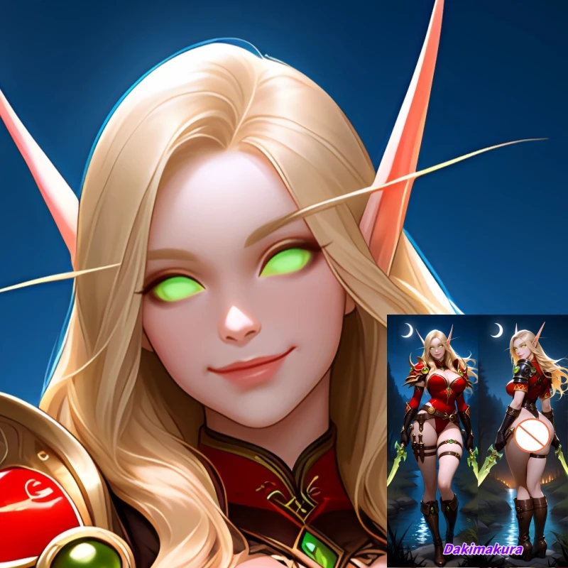 Dakimakura Anime Pillowcase Blood Elf Warcraft Double-sided Print Life-size Body Pillow Cover Bedding Gifts
Dakimakura Anime Pillowcase Blood Elf Warcraft Double-sided Print Life-size Body Pillow Cover Bedding Gifts