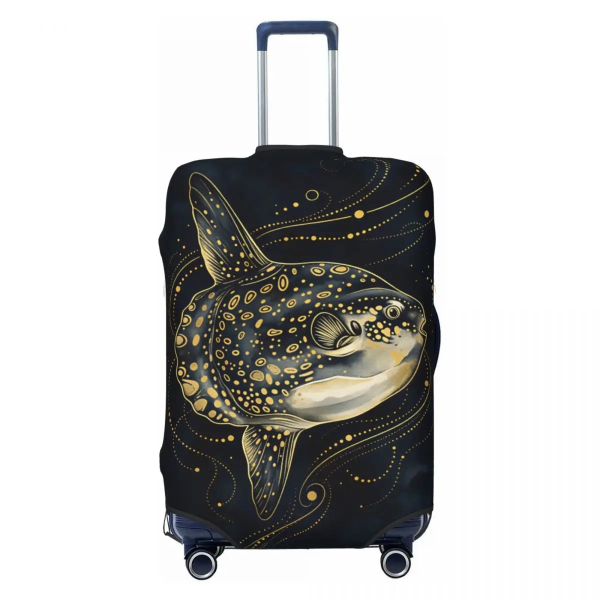 Dark Gold Dot Spotted Puffer Fish Mystic Ocean Art Print Suitcase Cover Holiday Useful Luggage Accesories Business Protection
Dark Gold Dot Spotted Puffer Fish Mystic Ocean Art Print Suitcase Cover Holiday Useful Luggage Accesories Business Protection