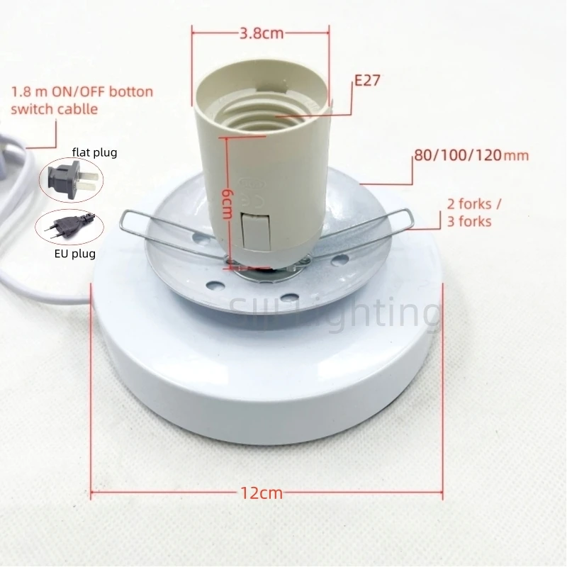 E27 Lamp Base Desk Light Accessories Glass Lampshade Rattan Ball Lampshade Iron Table Lamp Metal Lamp Base Lighting Accessories
E27 Lamp Base Desk Light Accessories Glass Lampshade Rattan Ball Lampshade Iron Table Lamp Metal Lamp Base Lighting Accessories