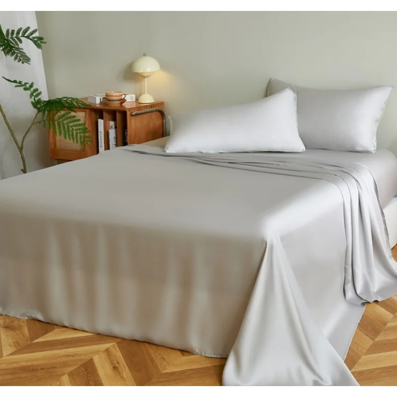 4pcs Plain Grey Sheet Set,Silky Eucalyptus Lyocell Fiber Flat/Top Sheet+Fitted Sheet +Pillowcase,Breathable Cooling Bed Linens
4pcs Plain Grey Sheet Set,Silky Eucalyptus Lyocell Fiber Flat/Top Sheet+Fitted Sheet +Pillowcase,Breathable Cooling Bed Linens