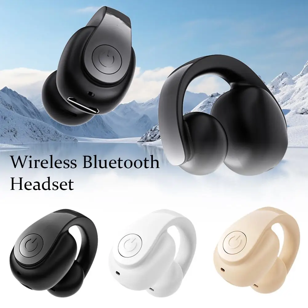 Wireless Ear Clip On Earphone Bluetooth-Compatible 5.4 Noise Canceling Sports Earphones Waterproof Clip On Headphone for Ru S2S4
Wireless Ear Clip On Earphone Bluetooth-Compatible 5.4 Noise Canceling Sports Earphones Waterproof Clip On Headphone for Ru S2S4
