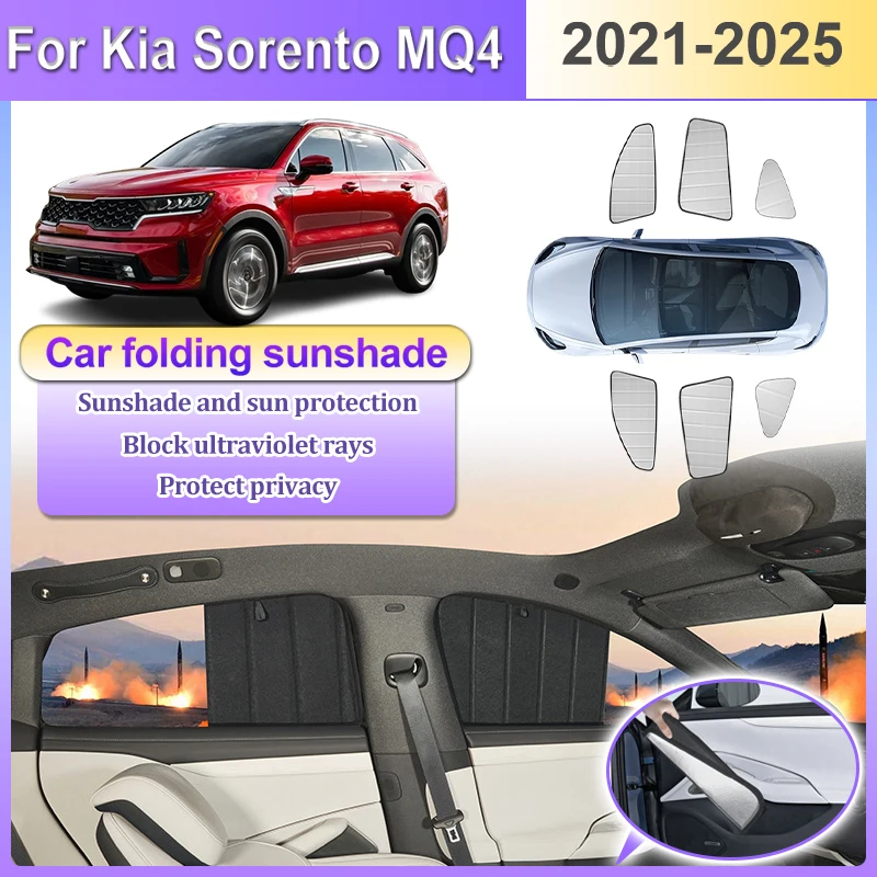 Car Foldable Coverage Sun Visors For Kia Sorento 2021 MQ4 2022 2023 2024 2025 Auto Sunshade Covers Privacy Sunshades Accessories
Car Foldable Coverage Sun Visors For Kia Sorento 2021 MQ4 2022 2023 2024 2025 Auto Sunshade Covers Privacy Sunshades Accessories