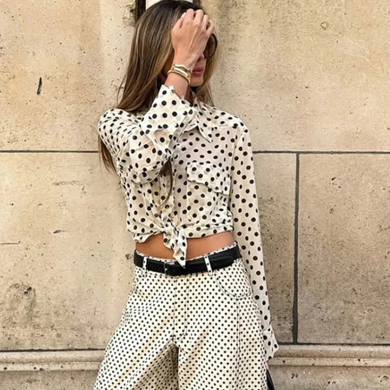 Женская блузка-кардиган Tsiisd с принтом в горошек, повседневная, с контрастными вставками, для работы и улицы, новинка 2026 года
Женская блузка-кардиган Tsiisd с принтом в горошек, повседневная, с контрастными вставками, для работы и улицы, новинка 2026 года