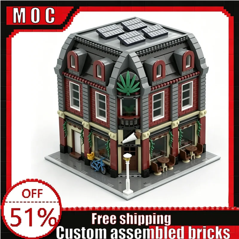 3113 Parts Amsterdam Style Corner Coffee Shop Modular Building Blocks Custom DIY Educational Assembly Toys Boys Birthday Gifts
3113 Parts Amsterdam Style Corner Coffee Shop Modular Building Blocks Custom DIY Educational Assembly Toys Boys Birthday Gifts