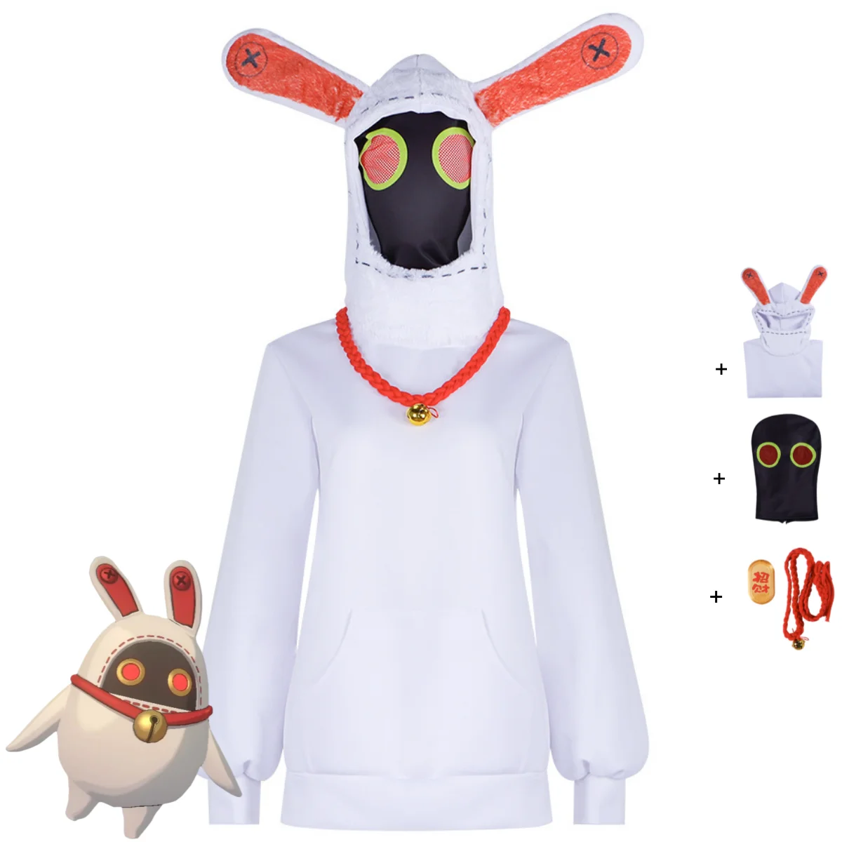 Игра Zenless Zone Zero The Bangboo Косплей Костюм Кролик Белые Толстовки Топы Униформа Щит Для Лица Мужчина Женщина Милый Карнавальный Костюм
Игра Zenless Zone Zero The Bangboo Косплей Костюм Кролик Белые Толстовки Топы Униформа Щит Для Лица Мужчина Женщина Милый Карнавальный Костюм