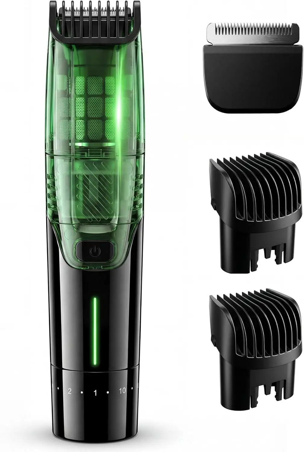 Men's Vacuum Beard Trimmer with 2-Speed Suction, IPX6 Waterproof, USB-C Fast Charge, 40 Length Settings
Men's Vacuum Beard Trimmer with 2-Speed Suction, IPX6 Waterproof, USB-C Fast Charge, 40 Length Settings