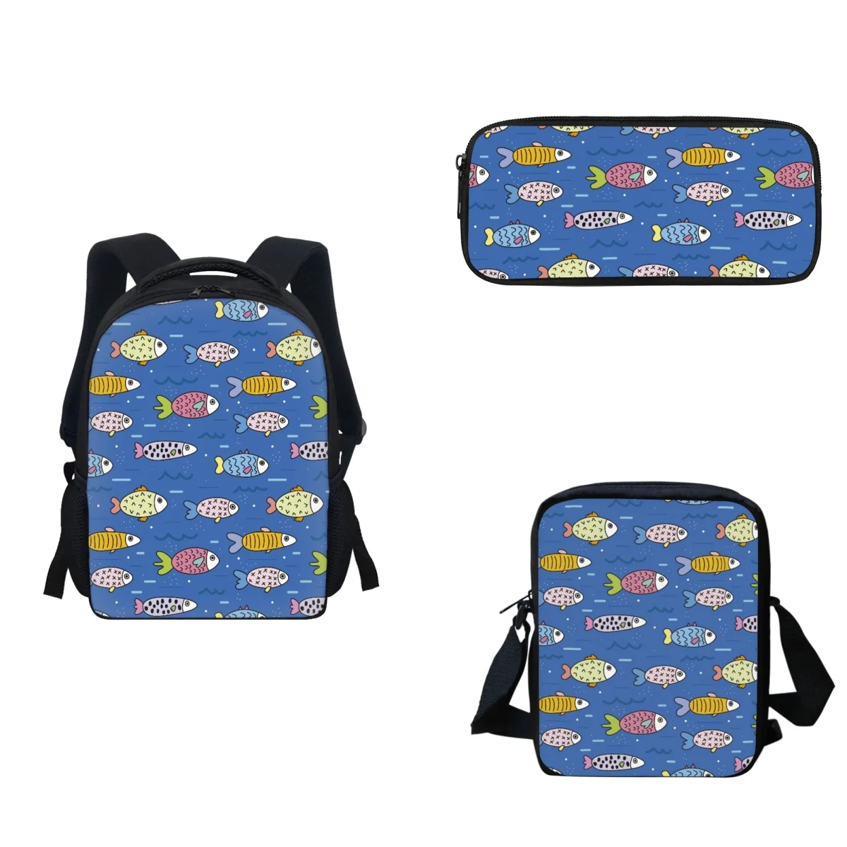 School Bag Set Fors Boys Girls Creative Fish Cartoon Printing Kids Bag Teenagers Student Backpacks Child Lunch Bag Pencils Bags
School Bag Set Fors Boys Girls Creative Fish Cartoon Printing Kids Bag Teenagers Student Backpacks Child Lunch Bag Pencils Bags