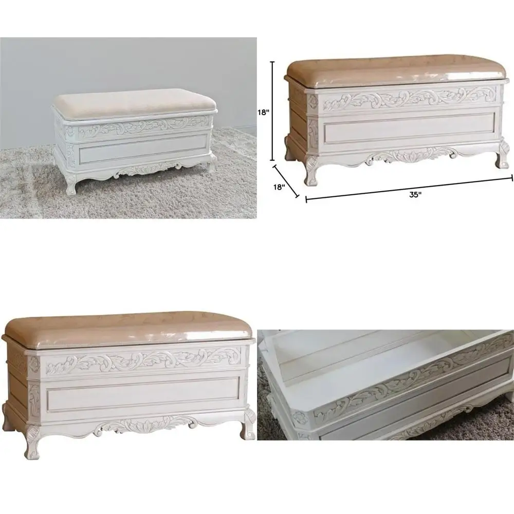 urniture Piece Carved Wood Trunk/Bench
urniture Piece Carved Wood Trunk/Bench